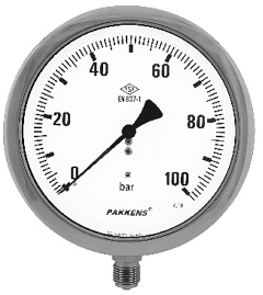 PAKKENS 160mm ALT ÇIKIŞLI GENEL MAKSAT MANOMETRE