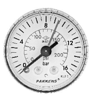 PAKKENS 40mm ARKA ÇIKIŞLI GENEL MAKSAT MANOMETRE