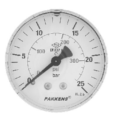 PAKKENS 63mm ARKA ÇIKIŞLI GENEL MAKSAT MANOMETRE