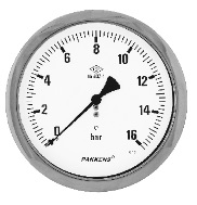 PAKKENS Q160 mm SIVI DOLGULU ARKA ÇIKIŞLI HASSAS BASINÇ ÖLÇERLER EKSENDEN KAÇİK PANO TİPİ