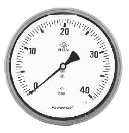 PAKKENS Q160 mm SIVI DOLGULU ARKA ÇIKIŞLI HASSAS BASINÇ ÖLÇERLER EKSENDEN KAÇİK PANO TİPİ
