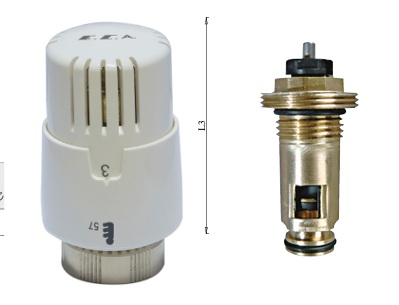 ECA TRV4 TERMOSTATİK KOMPAKT RADYAT&Ouml;R VALFİ 796